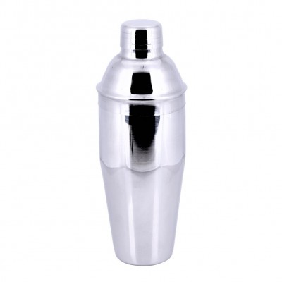 6019-LARGE STAINLESS COCKTAIL STEEL SHAKER W/FDL 16 OZ.